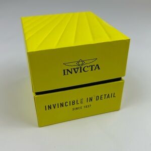 Invicta yellow watch box-Display. No watch included